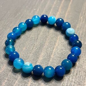 3/$15 Hand Crafted Blue Beaded Bracelet